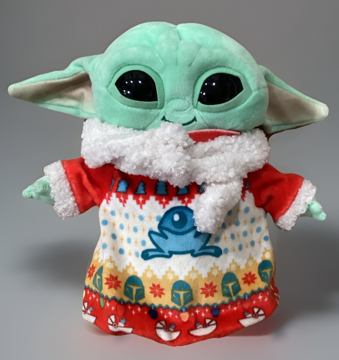 Baby Yoda holiday sweater plush