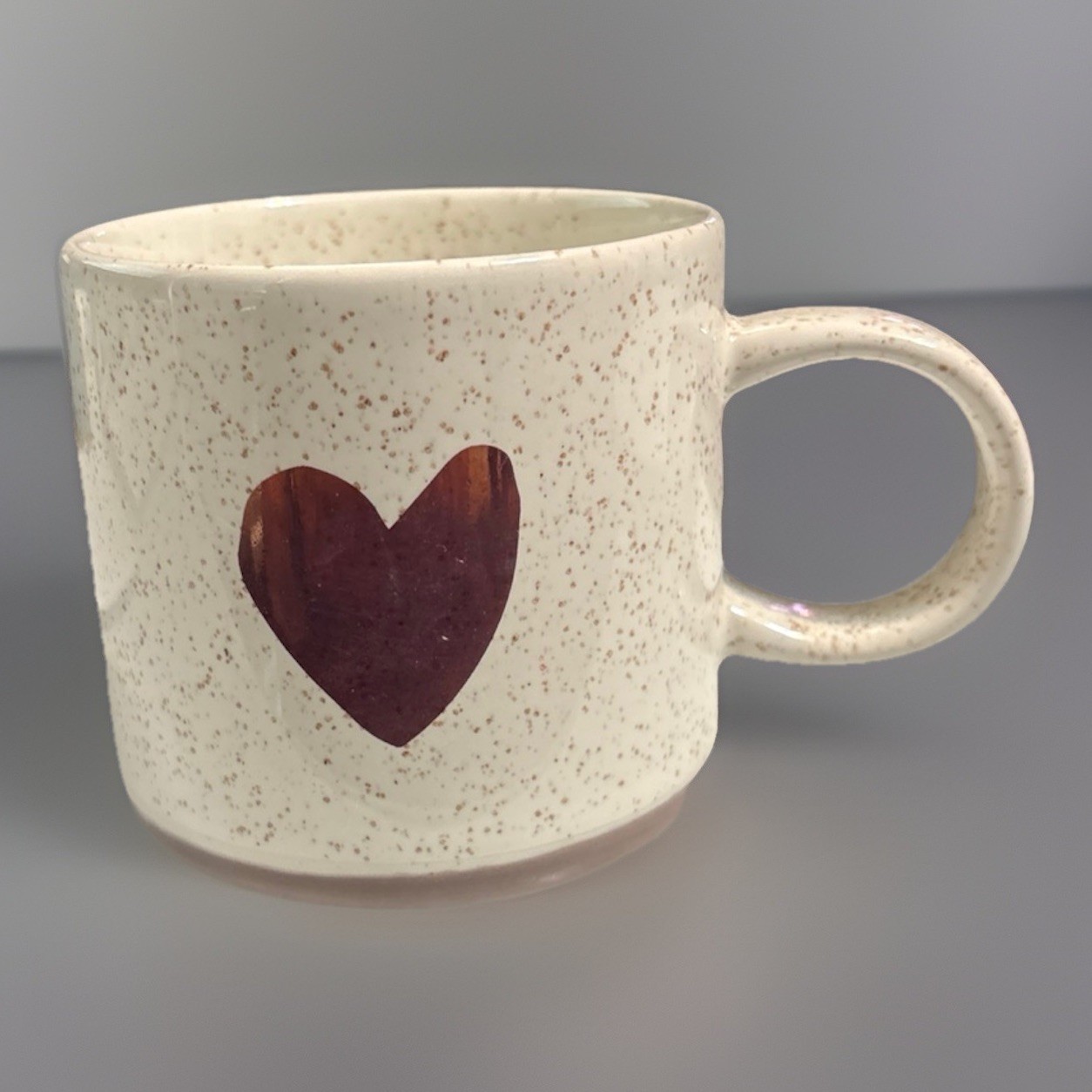 Starbucks speckled rose gold heart mug